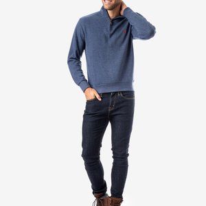 US POLO ASSN QUARTER ZIP SWEATER MEN'S SIZES M AND XL NEW
